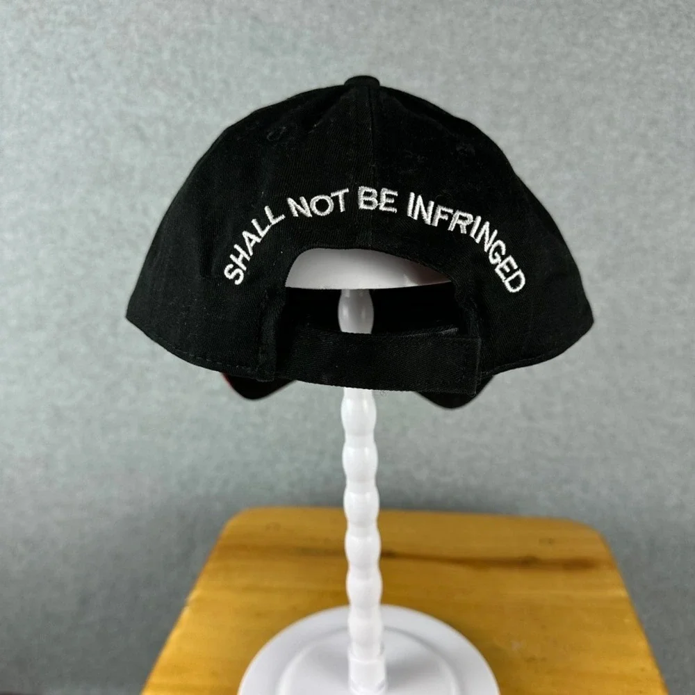 2A 1791 Patriotic American‎ Flag Gun Rights Embroidered Baseball Cap Black